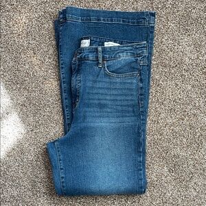 JESSICA SIMPSON True Love Wide Leg Trouser Blue Denim Jeans Size 30